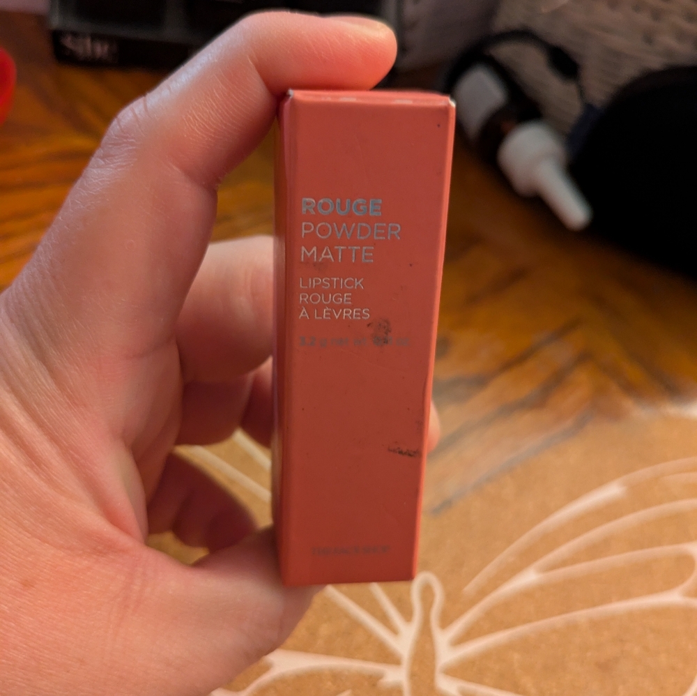 Rose powder matte lipstick